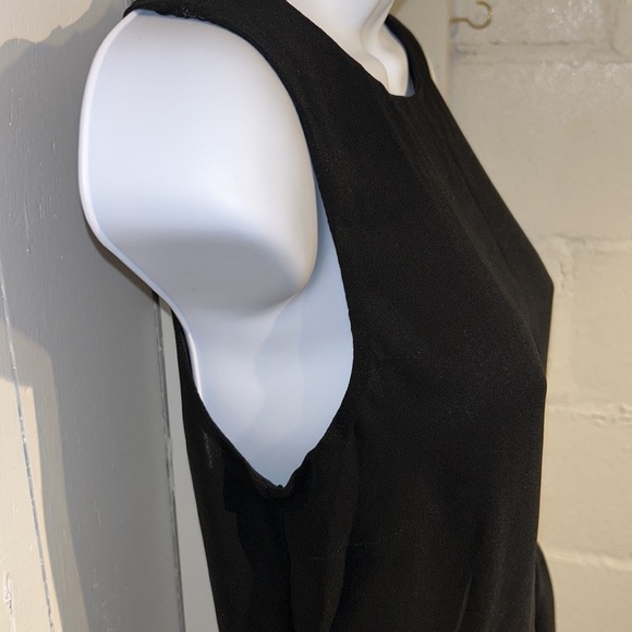Asos Black Dress Thin Pull Over And Go Dress Size 2 Two Layers - Picture 5 of 14